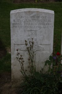 Gordon Dump Cemetery Ovillers-La Boisselle - Cawston, Albert Frederick