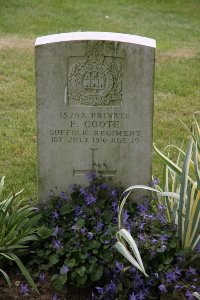 Gordon Dump Cemetery Ovillers-La Boisselle - Coote, Frederick