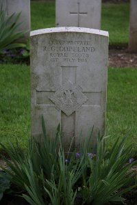 Gordon Dump Cemetery Ovillers-La Boisselle - Copeland, R G