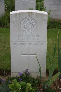 Gordon Dump Cemetery Ovillers-La Boisselle - Croft, F M