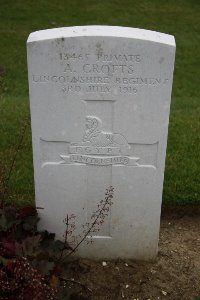 Gordon Dump Cemetery Ovillers-La Boisselle - Crofts, A