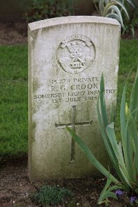 Gordon Dump Cemetery Ovillers-La Boisselle - Crook, R G