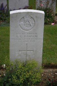 Gordon Dump Cemetery Ovillers-La Boisselle - Dawson, A L