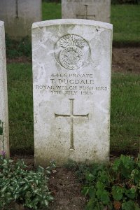 Gordon Dump Cemetery Ovillers-La Boisselle - Dugdale, T