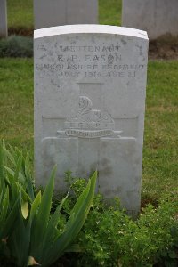 Gordon Dump Cemetery Ovillers-La Boisselle - Eason, Raymond Praed