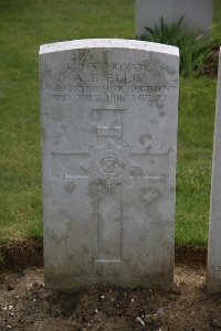 Gordon Dump Cemetery Ovillers-La Boisselle - Ellis, Albert Frederick