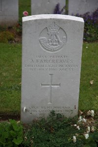 Gordon Dump Cemetery Ovillers-La Boisselle - Fairgreaves, A