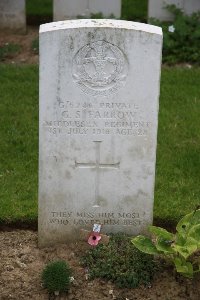 Gordon Dump Cemetery Ovillers-La Boisselle - Farrow, George Stanley