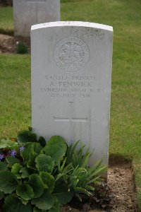 Gordon Dump Cemetery Ovillers-La Boisselle - Fenwick, A