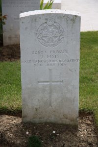 Gordon Dump Cemetery Ovillers-La Boisselle - Fish, James