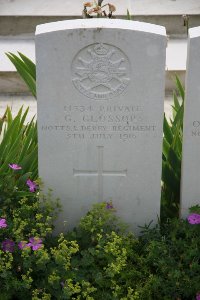 Gordon Dump Cemetery Ovillers-La Boisselle - Glossop, G