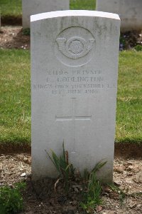 Gordon Dump Cemetery Ovillers-La Boisselle - Godlington, E