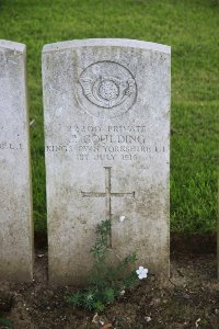 Gordon Dump Cemetery Ovillers-La Boisselle - Goulding, J