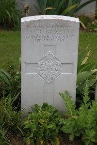 Gordon Dump Cemetery Ovillers-La Boisselle - Gray, G