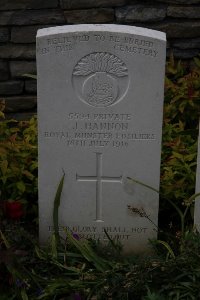 Gordon Dump Cemetery Ovillers-La Boisselle - Hannon, J