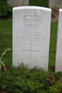 Gordon Dump Cemetery Ovillers-La Boisselle - Hardy, E