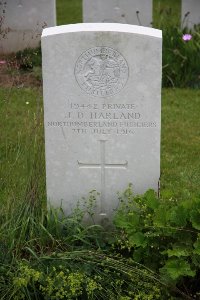 Gordon Dump Cemetery Ovillers-La Boisselle - Harland, J D