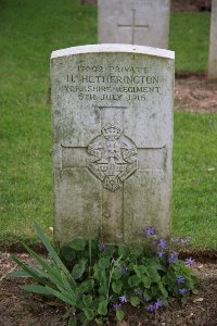 Gordon Dump Cemetery Ovillers-La Boisselle - Hetherington, H