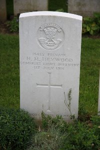 Gordon Dump Cemetery Ovillers-La Boisselle - Heywood, Henry Matthew