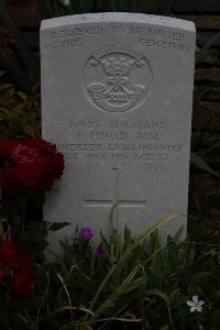 Gordon Dump Cemetery Ovillers-La Boisselle - Hood, J