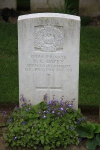 Gordon Dump Cemetery Ovillers-La Boisselle - Impey, Reginald Charles