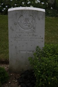 Gordon Dump Cemetery Ovillers-La Boisselle - Jackson, A W