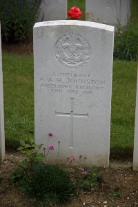 Gordon Dump Cemetery Ovillers-La Boisselle - Johnston, A A H