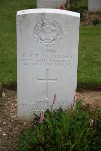 Gordon Dump Cemetery Ovillers-La Boisselle - Johnston, Octavius Ralph Featherstone