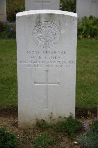 Gordon Dump Cemetery Ovillers-La Boisselle - Laing, W R