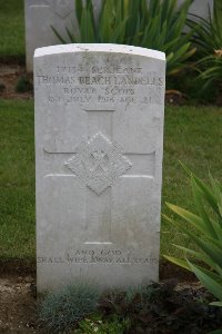 Gordon Dump Cemetery Ovillers-La Boisselle - Landells, Thomas Beach