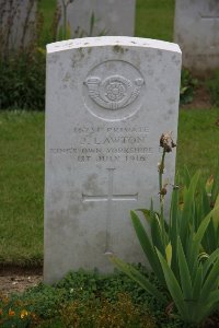 Gordon Dump Cemetery Ovillers-La Boisselle - Lawton, J