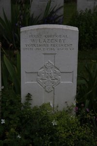 Gordon Dump Cemetery Ovillers-La Boisselle - Lazenby, William