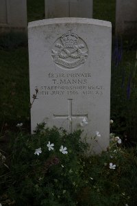 Gordon Dump Cemetery Ovillers-La Boisselle - Manns, Thomas