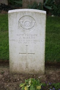 Gordon Dump Cemetery Ovillers-La Boisselle - Marsh, J