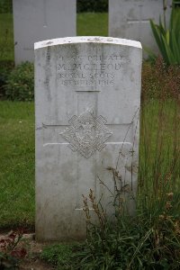 Gordon Dump Cemetery Ovillers-La Boisselle - McLeod, M