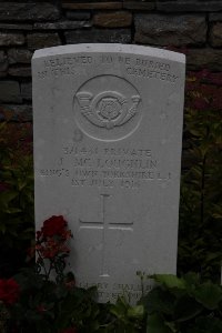 Gordon Dump Cemetery Ovillers-La Boisselle - McLoughlin, J