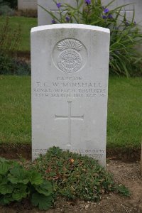 Gordon Dump Cemetery Ovillers-La Boisselle - Minshall, Thomas Charles Wynne