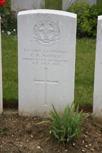 Gordon Dump Cemetery Ovillers-La Boisselle - Money, G R