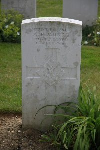 Gordon Dump Cemetery Ovillers-La Boisselle - Munro, A F