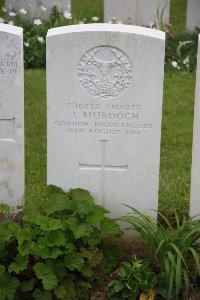 Gordon Dump Cemetery Ovillers-La Boisselle - Murdoch, J