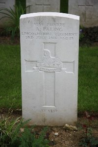 Gordon Dump Cemetery Ovillers-La Boisselle - Paling, Archie