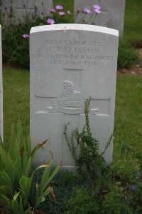 Gordon Dump Cemetery Ovillers-La Boisselle - Pattison, T