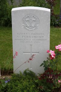 Gordon Dump Cemetery Ovillers-La Boisselle - Perryment, G