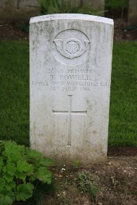 Gordon Dump Cemetery Ovillers-La Boisselle - Powell, T