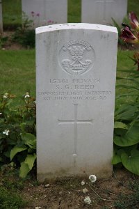 Gordon Dump Cemetery Ovillers-La Boisselle - Reed, S G