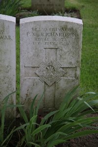 Gordon Dump Cemetery Ovillers-La Boisselle - Richardson, Peter Cunningham