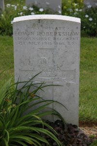 Gordon Dump Cemetery Ovillers-La Boisselle - Robertshaw, Edwin