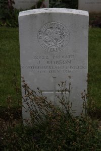 Gordon Dump Cemetery Ovillers-La Boisselle - Robson, J