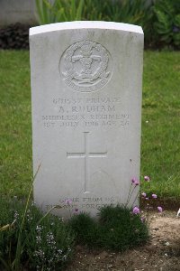 Gordon Dump Cemetery Ovillers-La Boisselle - Rudham, A