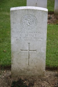 Gordon Dump Cemetery Ovillers-La Boisselle - Scott, C